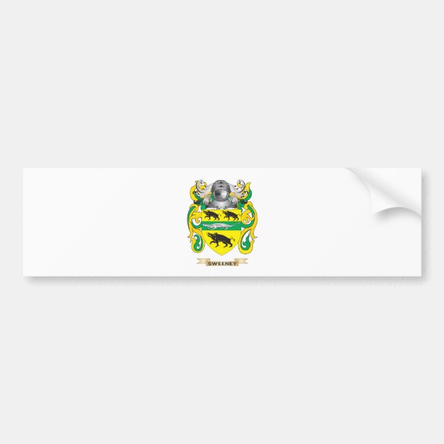 Sweeney Coat of Arms (Family Crest) Bumper Sticker (Front)