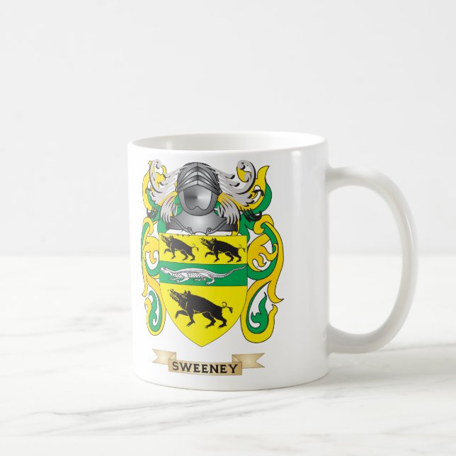 Sweeney Coat of Arms (Family Crest) Coffee Mug (Right)