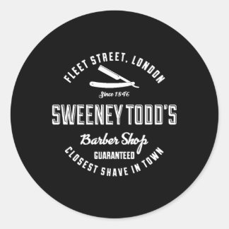 Sweeney Todd'S Barber Shop Classic Round Sticker