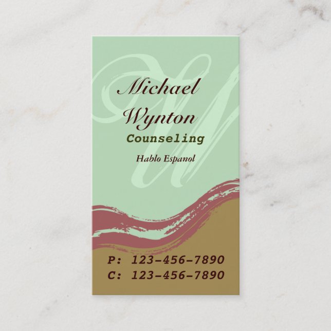 Sweep Business Card/ Mint Card (Front)
