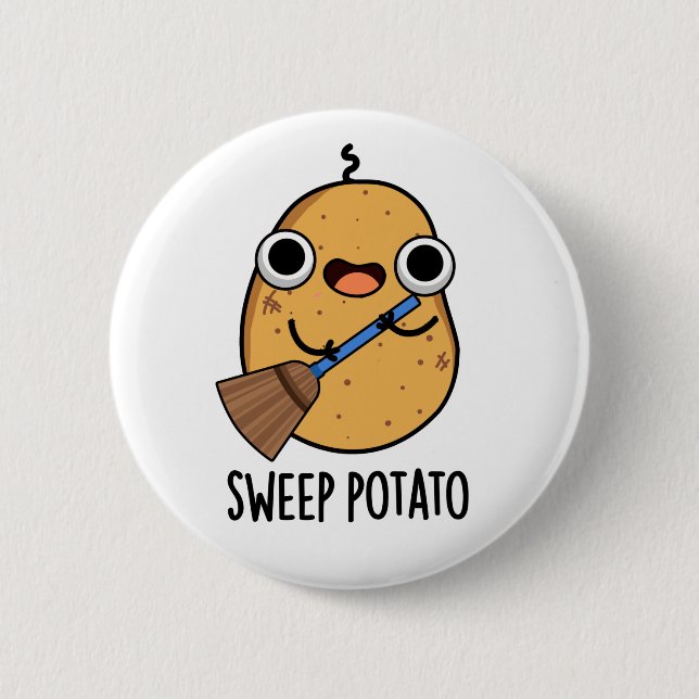 Sweep Potato Funny Sweet Potato Pun  6 Cm Round Badge (Front)
