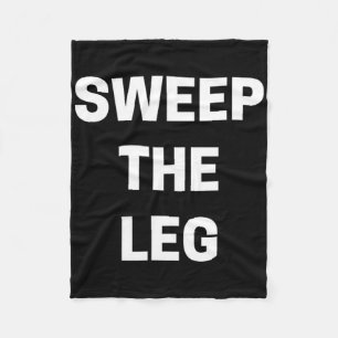Sweep The Leg Karate  Fleece Blanket
