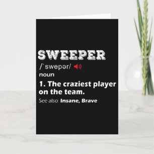 Sweeper Position Youth Soccer League Team Gift Foo Card