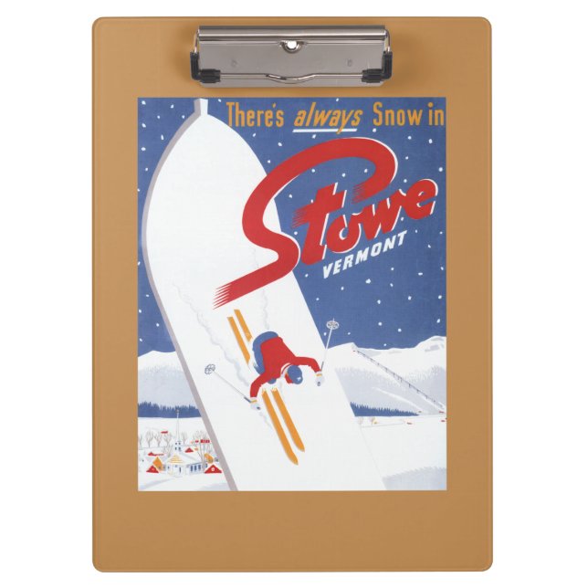 Sweeping S - There's Always Snow Promo Poster Clipboard (Front)