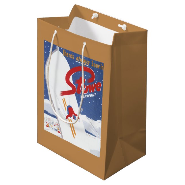 Sweeping S - There's Always Snow Promo Poster Medium Gift Bag (Front Angled)