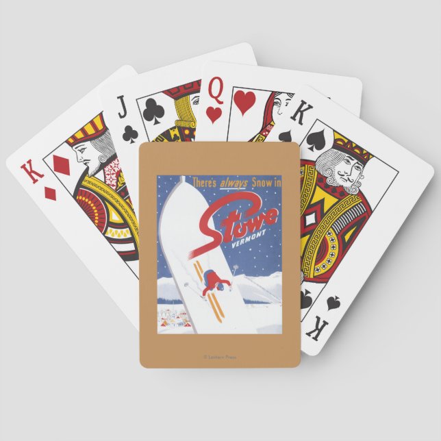 Sweeping S - There's Always Snow Promo Poster Playing Cards (Back)