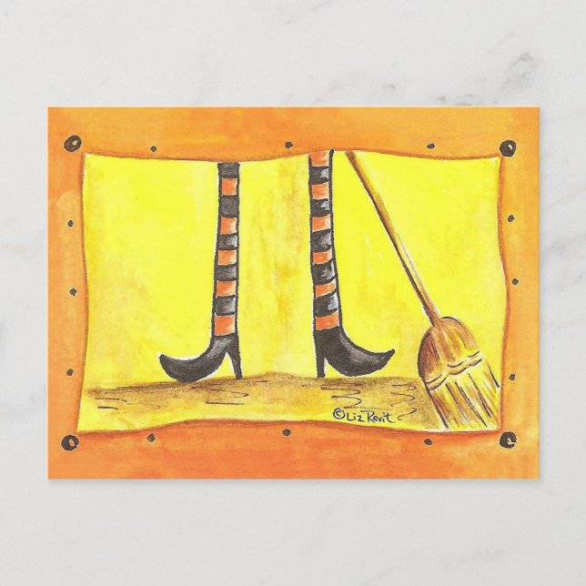 Sweeping Up Postcard by Liz Revit (Front)