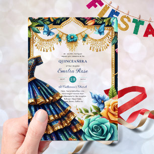 Sweet15 Birthday Quinceanera Butterflies Fiesta Acrylic Invitations