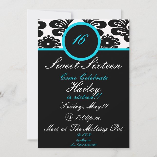 sweet16... invitation (Front)