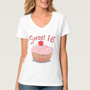 Sweet 16 16th Birthday Cupcake T-Shirt