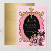 Sweet 16 Alice In Wonderland Pink Gold Party