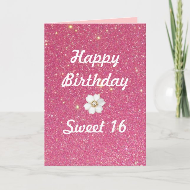 Sweet 16 Birthday Card (Front)