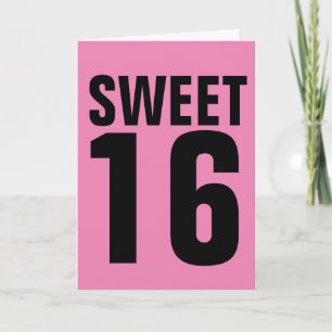 SWEET 16 BIRTHDAY CARD FOR HER