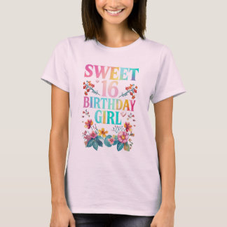 Sweet 16 Birthday Girl T-Shirt
