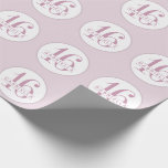 Sweet 16 Birthday Orchid Purple Personalised Wrapping Paper<br><div class="desc">Personalised birthday wrapping paper for a sweet 16 or any girly teen birthday featuring a unique custom monogram with their name and age inside orchid purple pink circles. Type in any name and any teenager birthday age number to create one-of-a-kind gift wrap for a special celebration.</div>
