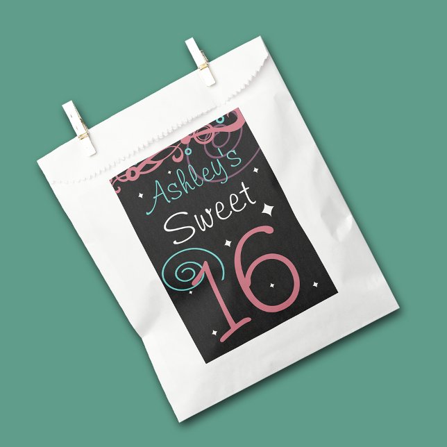 Sweet 16 Birthday Party Favour Bags (Creator Uploaded)