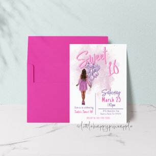 Sweet 16 Birthday Party Invitation
