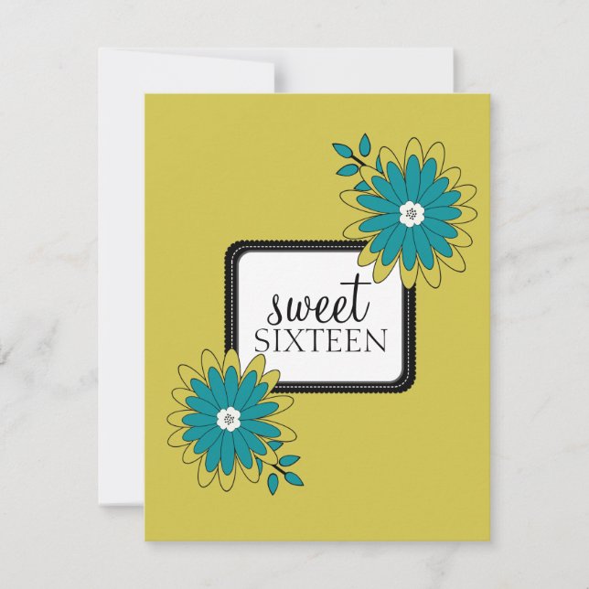 Sweet 16 Birthday Party Invitations {Boho Chic} (Front)