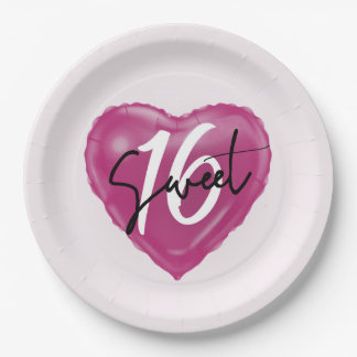 Sweet 16 Birthday Party Plates