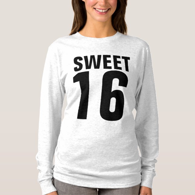 SWEET 16 Birthday T-Shirts (Front)