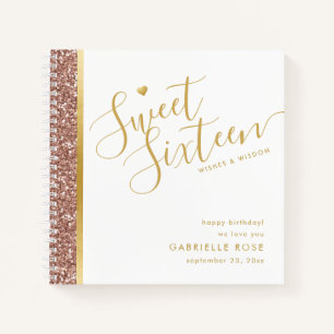 Sweet 16 Birthday Wishes Wisdom Advice Guest Book