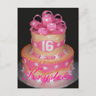 Sweet 16 Cake Picture Card