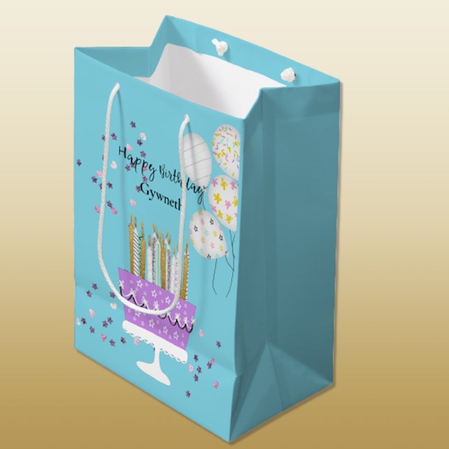 Sweet 16 Candles Birthday Medium Gift Bag (Creator Uploaded)