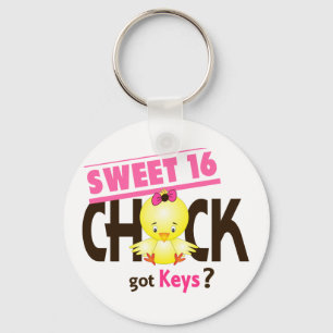Sweet 16 Chick 1 Key Ring
