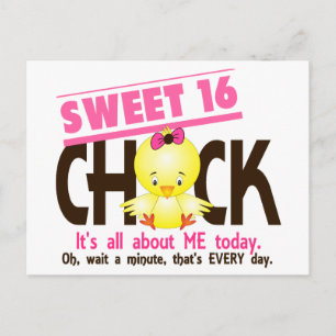 Sweet 16 Chick 3 Postcard
