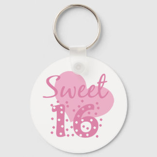 Sweet 16 Confetti Keychain