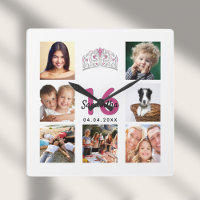 Sweet 16 custom photo collage tiara