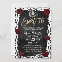 Sweet 16 Fairytale Castle Rose & Thorn Birthday