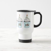 Sweet 16 Happy Birthday Cupcake Sprinkles Favour