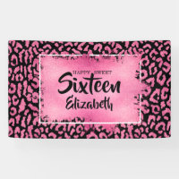 Sweet 16 Happy Birthday Leopard Custom