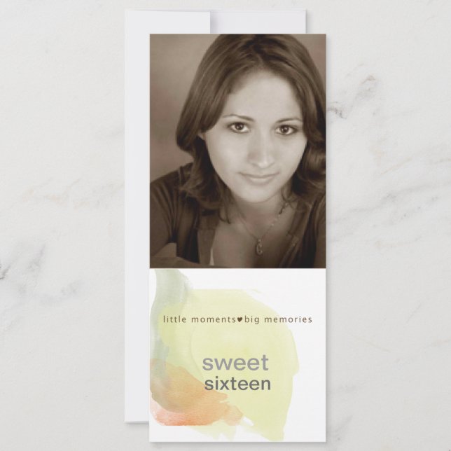 sweet 16 invitations (Front)