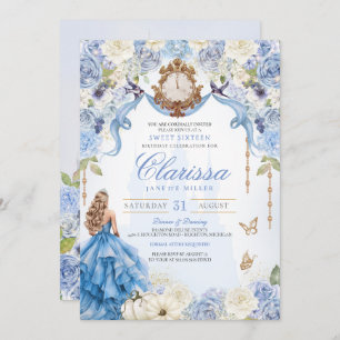 Sweet 16 Light Blue Royal Princess (V2) Elegant  Invitation