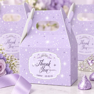 Sweet 16 Motif & Star Pattern Violet ID1333 Favour Box