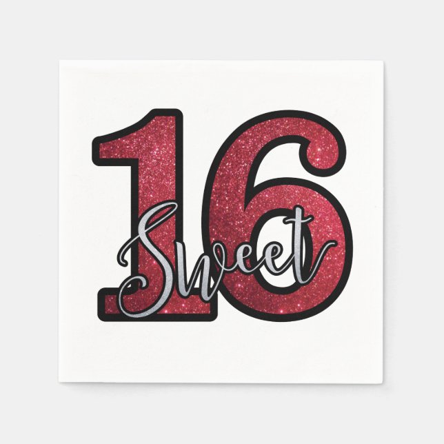 Sweet 16 napkin (Front)