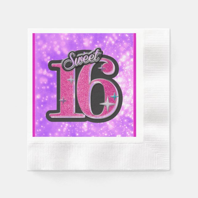 Sweet 16 Napkins (Front)