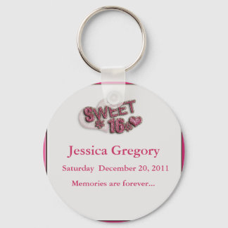 Sweet 16 Party Favours Key Ring