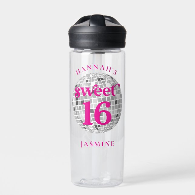 Sweet 16 Party Favours Water Bottle (Front)