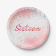 Sweet 16 Party Plates