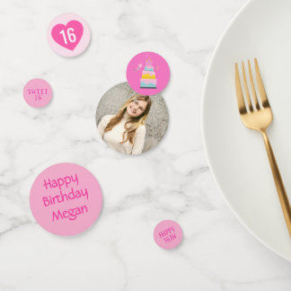 Sweet 16 Party! Table Confetti