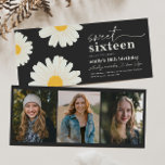 Sweet 16 Photo Birthday Invitation<br><div class="desc">Daisy Sweet 16 Invitation
Ready to be personalised by you!</div>