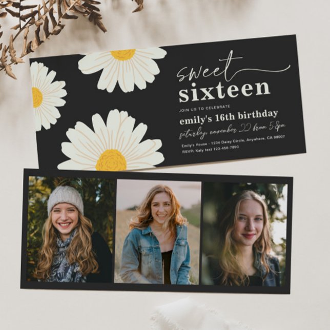Sweet 16 Photo Birthday Invitation (Creator Uploaded)