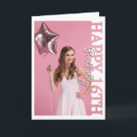 Sweet 16 Photo college Birthday Card<br><div class="desc">Sweet 16 Photo Frame Birthday Card Celebrate a milestone birthday with this Sweet 16 photo frame birthday card, featuring a square cutout for your favourite photo. The fun “Sweet 16” overlay makes it perfect for marking a teen’s special day with a personalised touch. Add your own photo and custom message...</div>