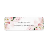 Sweet 16 Rose Gold Blush Watercolor Floral