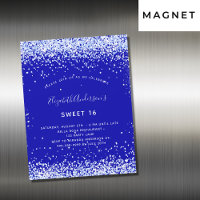 Sweet 16 royal blue white luxury