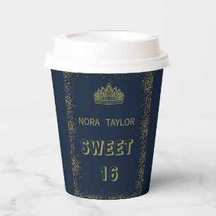 "Sweet 16 Soirée: Glam, Glitz, and Good Times!" Paper Cups