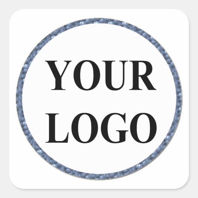 Sweet 16 Stickers ADD YOUR LOGO Black Gold Modern (Front)